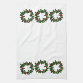 Serviette de cuisine - Wreath of Holly Feuille (Vertical)