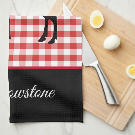 Serviette de cuisine - Yellowstone Moose (Quart Plié)