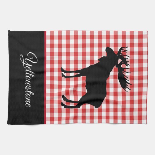 Serviette de cuisine - Yellowstone Moose (Horizontal)