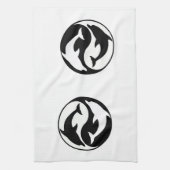 Serviette de cuisine Yin Yang Dolphins (Vertical)