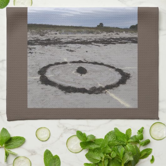 Serviette de cuisine Zen Beach (Plié)