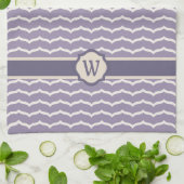 Serviette de cuisine Zigzag fleurie (Plié)