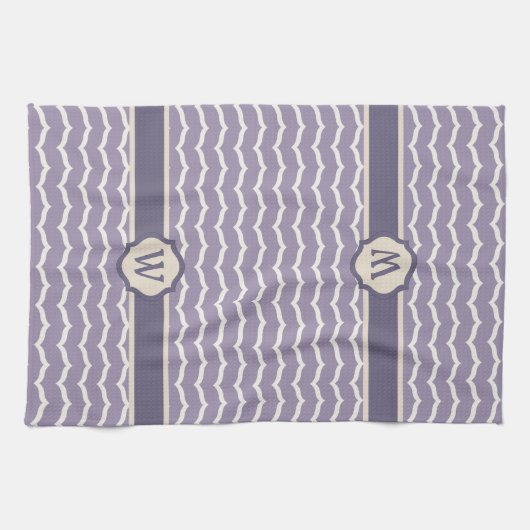 Serviette de cuisine Zigzag fleurie (Horizontal)