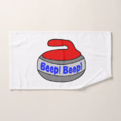 Serviette de curling bip ! Bourcez ! (Serviette à main)