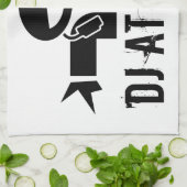 Serviette de Deejay | Équipement DJ avec slogan pe (Plié)