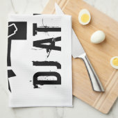 Serviette de Deejay | Équipement DJ avec slogan pe (Quart Plié)