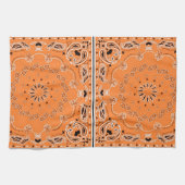 Serviette de design oriental orange (Horizontal)