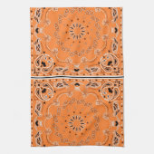 Serviette de design oriental orange (Vertical)