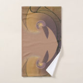Serviette de designer de ton de terre apaisée (Serviette à main)