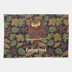Serviette de dessin de hibou