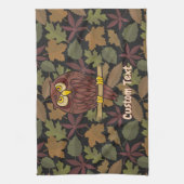 Serviette de dessin de hibou (Vertical)