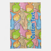 Serviette de dessin de poissons (Vertical)