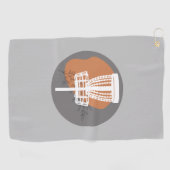 Serviette de disque d'impression Abstraite minimal (Horizontal)