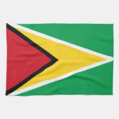 serviette de drapeau de pays de la Guyane (Horizontal)