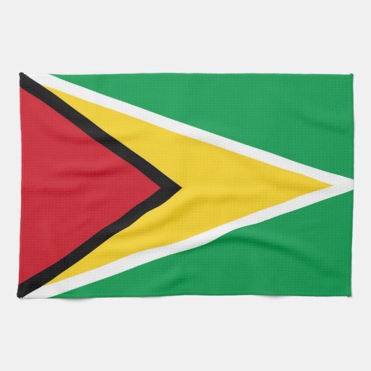 serviette de drapeau de pays de la Guyane (Horizontal)