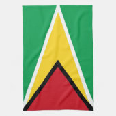 serviette de drapeau de pays de la Guyane (Vertical)