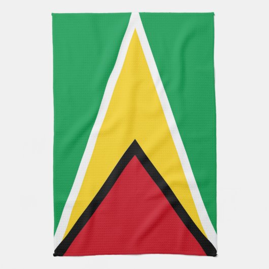 serviette de drapeau de pays de la Guyane (Vertical)