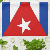 serviette de drapeau de pays du Cuba (Plié)