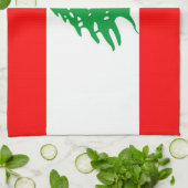 serviette de drapeau de pays du Liban (Plié)