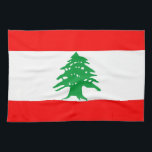 serviette de drapeau de pays du Liban<br><div class="desc">serviette de drapeau de pays du Liban</div>