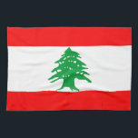 serviette de drapeau de pays du Liban<br><div class="desc">serviette de drapeau de pays du Liban</div>