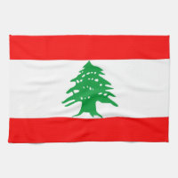 serviette de drapeau de pays du Liban