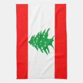 serviette de drapeau de pays du Liban (Vertical)