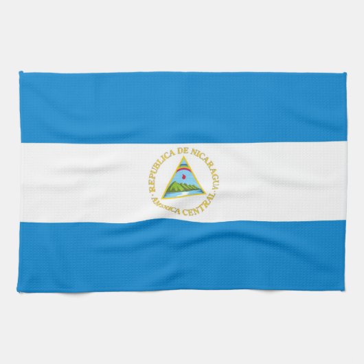 serviette de drapeau de pays du Nicaragua (Horizontal)