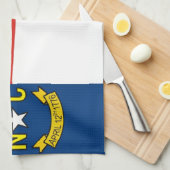 serviette de drapeau d'état de la Caroline du Nord (Quart Plié)