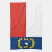 serviette de drapeau d'état de la Caroline du Nord (Vertical)