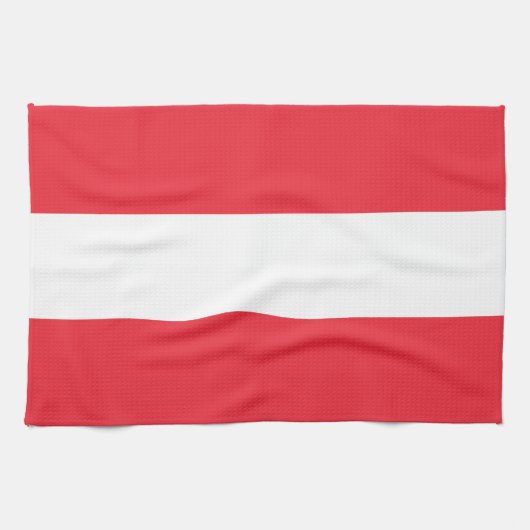 Serviette de drapeau patriotique autrichien (Horizontal)