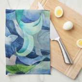 Serviette de fête dauphins et sirène (Quart Plié)