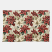 Serviette de fleurs de vacances classique Art Poin (Horizontal)