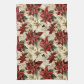 Serviette de fleurs de vacances classique Art Poin (Vertical)