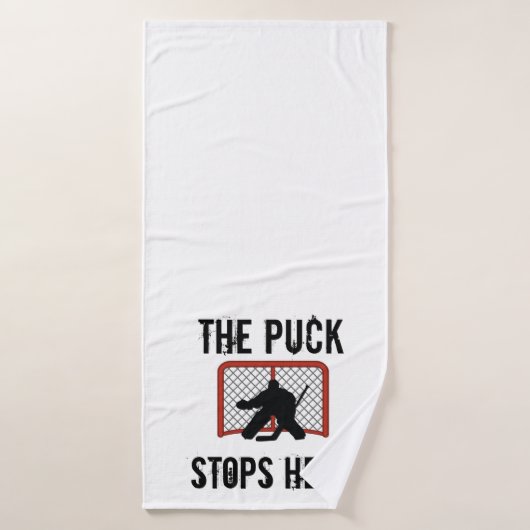 Serviette de gardien de hockey sur glace pour enfa (Serviette de bain)