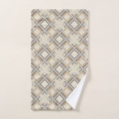 Serviette de géométrie moderne Accent pastel neutr (Serviette à main)