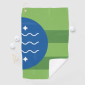 Serviette de golf (En situation)