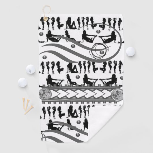 Serviette de golf (En situation)