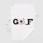 Serviette de golf (En situation)