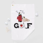 Serviette de golf (En situation)