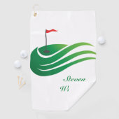 Serviette de golf (En situation)