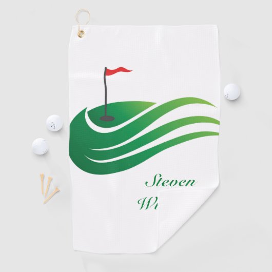 Serviette de golf (En situation)