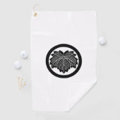 SERVIETTE DE GOLF 丸に鬼蔦 (En situation)