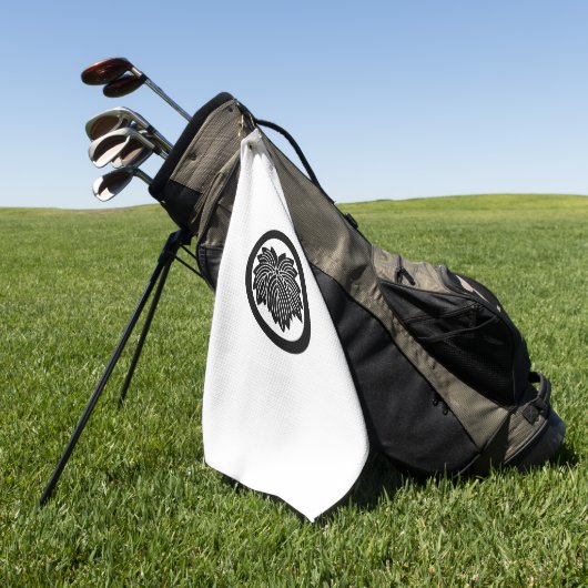 SERVIETTE DE GOLF 丸に鬼蔦 (Vert)