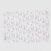 SERVIETTE DE GOLF 名前 カスタム 迷彩(ホワイト) ゴルフタオル (Horizontal)