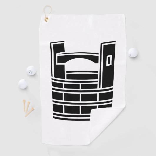 SERVIETTE DE GOLF 手桶 ゴルフタオル (En situation)