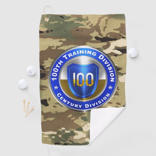 Serviette De Golf 100e Division de l'instruction (En situation)