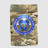 Serviette De Golf 100e Division de l'instruction (Devant)