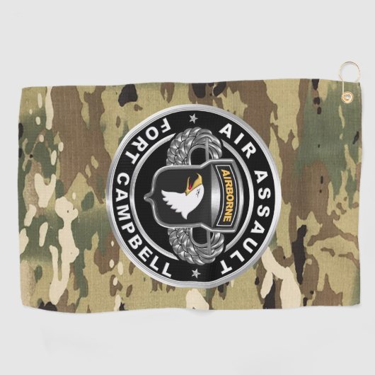 Serviette De Golf 101e division aéroportée (Horizontal)