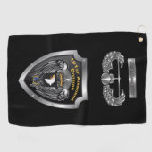 Serviette De Golf 101e division aéroportée "Hurlant les aigles" (Horizontal)